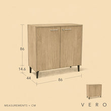 Load image into Gallery viewer, Vero Low Office Cabinet Measurement Diagram