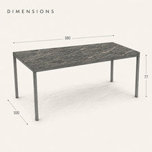 Load image into Gallery viewer, Vici Porcelain Desk Measurement Diagram