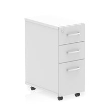 Load image into Gallery viewer, White Narrow Desk Drawers