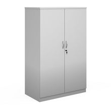 Load image into Gallery viewer, White Office Cupboard 3 Shelves