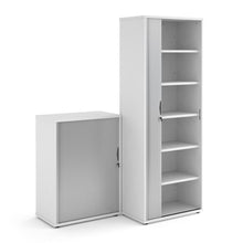 Load image into Gallery viewer, White Wooden Tambour Units