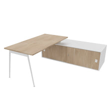 Load image into Gallery viewer, Symphony 160 Corner Desk Elm & White