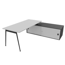 Load image into Gallery viewer, Symphony 180 Corner Desk Grey & Anthracite