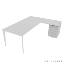 Load image into Gallery viewer, Auren 200 Corner Desk Right Hand Grey & White