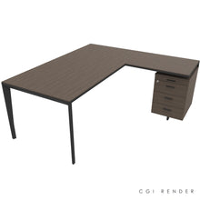 Load image into Gallery viewer, Auren 180 Corner Desk Right Hand Eucalyptus & Grey