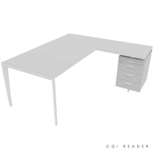 Load image into Gallery viewer, Auren 180 Corner Desk Right Hand Grey & White