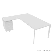 Load image into Gallery viewer, Auren 200 Corner Desk Left Hand White