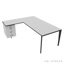 Load image into Gallery viewer, Auren 200 Corner Desk Left Hand Grey & Shadow Grey