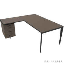 Load image into Gallery viewer, Auren 180 Corner Desk Left Hand Eucalyptus & Grey
