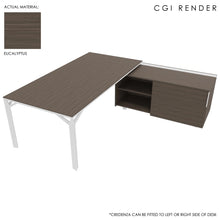 Load image into Gallery viewer, Maya 209cm Corner Desk Eucalyptus with White Legs