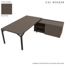 Load image into Gallery viewer, Maya 209cm Corner Desk Eucalyptus with Shadow Grey Legs