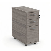 Load image into Gallery viewer, Connection slimline under desk drawers in grey oak finish