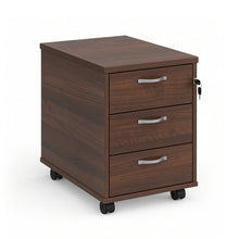 Load image into Gallery viewer, Connection Under Desk 3 Drawer Unit in Walnut Finish