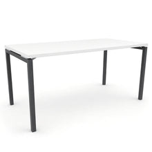 Load image into Gallery viewer, Mila Office Desk in White with Shadow Grey legs