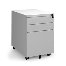 Load image into Gallery viewer, Hexa Under Desk Drawers in Silver Metal Finish