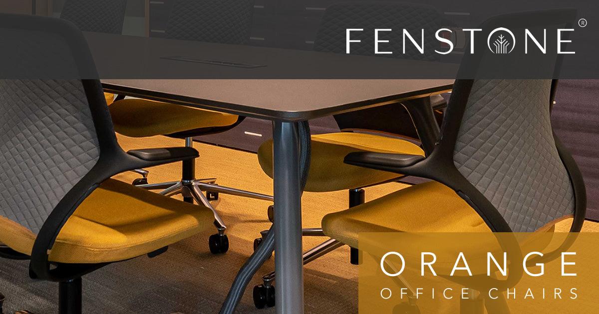 Ergonomic Orange Office Chairs from Fenstone