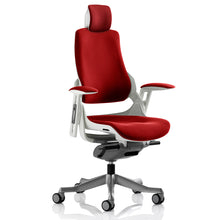 Load image into Gallery viewer, Adaptive Ergo Chair White and Bergamot Cherry Front
