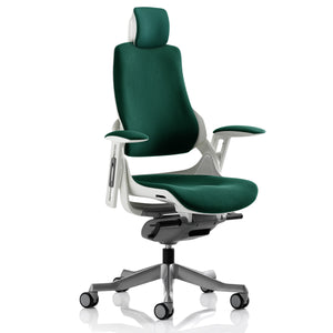 Adaptive Ergo Chair White and Teal Front