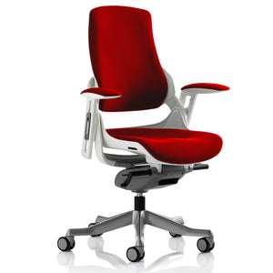 Adaptive White and Bergamot Cherry Ergo Chair No Headrest