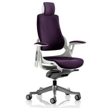 Load image into Gallery viewer, Adaptive Ergo Chair White and Tansy Purple Front
