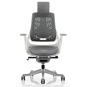Adaptive Ergo Chair White and Grey Front