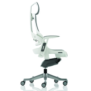 Adaptive Ergo Chair White and Grey Side