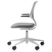 Load image into Gallery viewer, Allow Me Light Grey Swivel Desk Chair
