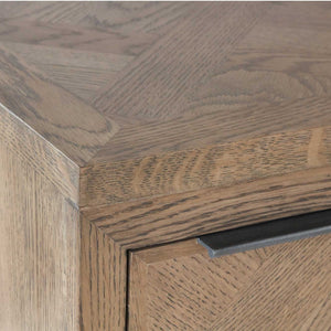 Amara Dark Wood Desk Detail