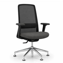 Load image into Gallery viewer, Amari Office Chair Without Wheels, Shown in Anthracite Fabric with 4D Adjustable Armrests

