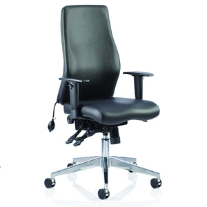 Ascent Leather Reclining Office Chair No Head Rest