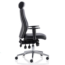 Load image into Gallery viewer, Ascent Leather Reclining Office Chair Side
