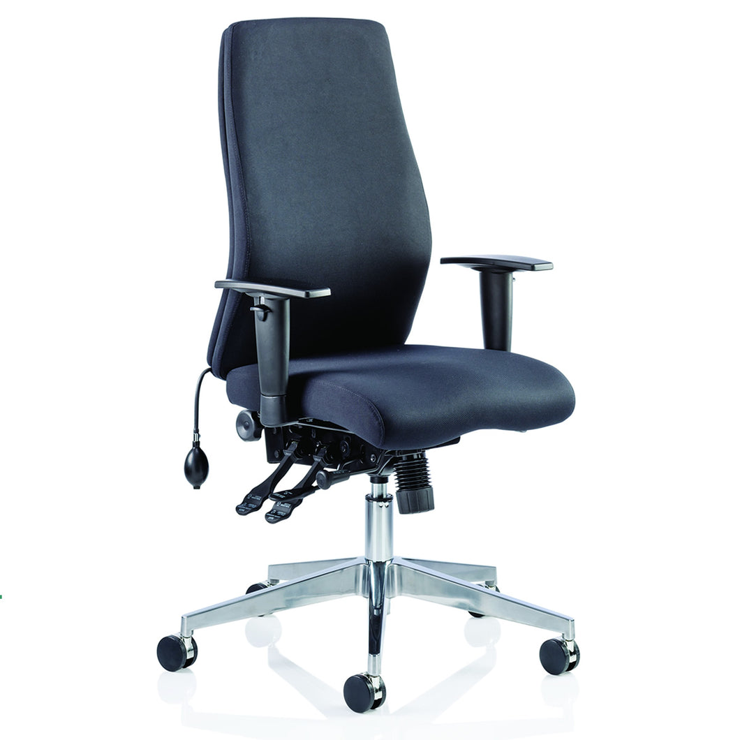 Ascent Reclining Fabric Office Chair without Head Rest