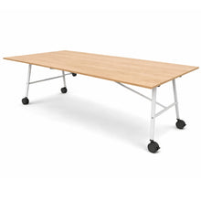 Load image into Gallery viewer, Atria Folding Meeting Table in Oak with White Legs
