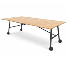 Load image into Gallery viewer, Atria Folding Meeting Table in Oak with Grey Legs
