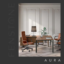 Load image into Gallery viewer, Orange Aura Office Chair in Luxury Office Setting
