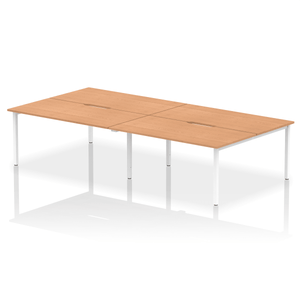 Evolve 3200 Oak White Bench Desk