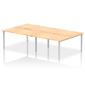Evolve 2800 Maple Silver Bench Desk