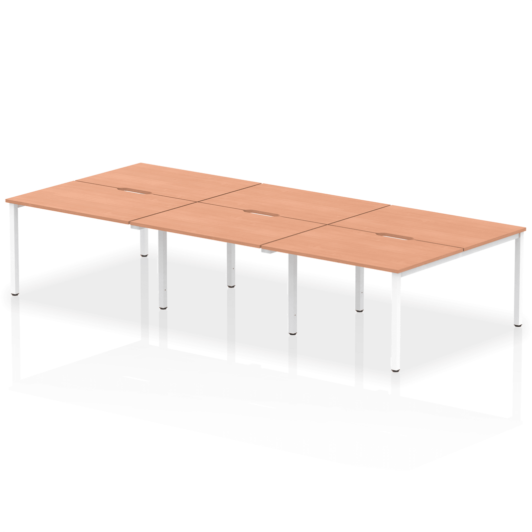 Dynamic Evolve 3600 Beech White Bench Desk