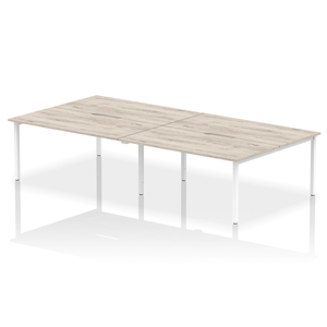 Evolve 3200 Grey Oak White Bench Desk