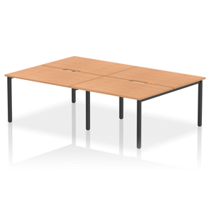 Evolve 2400 Oak Black Bench Desk