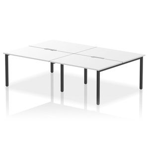 Evolve 2400 White Black Bench Desk