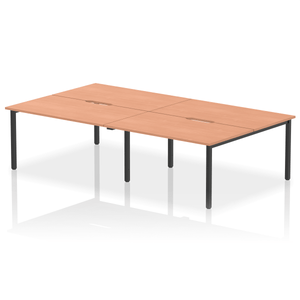 Evolve 2800 Beech Black Bench Desk