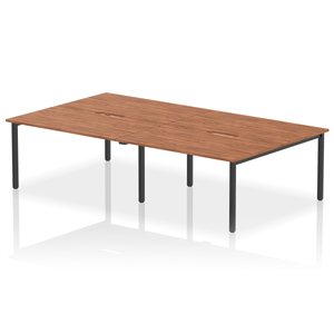 Evolve 2800 Walnut Black Bench Desk