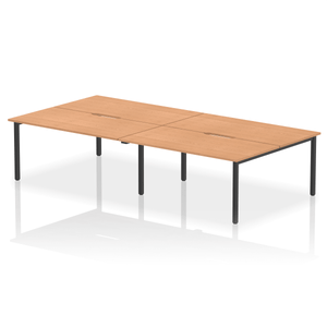 Evolve 3200 Oak Black Bench Desk