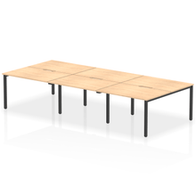 Load image into Gallery viewer, Dynamic Evolve 3600 Maple Black Bench Desk
