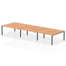 Load image into Gallery viewer, Dynamic Evolve 4800 Oak Black Bench Desk

