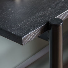 Load image into Gallery viewer, Lomond Black and Wood Desk Detail
