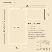 Load image into Gallery viewer, Bossi Corner Executive Desk

