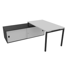 Load image into Gallery viewer, Mila Left Hand Corner Desk Anthracite &amp; Grey
