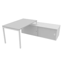 Load image into Gallery viewer, Mila 140 Right Hand Corner Desk White &amp; Grey
